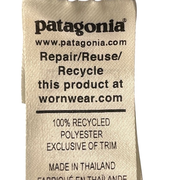 Patagonia Microdini 1/2-Zip Pullover Fleece Jacket Womens Medium Plume Grey Teal - Picture 7 of 10